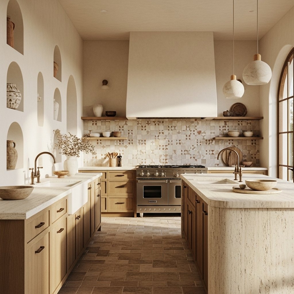 country style kitchen living room