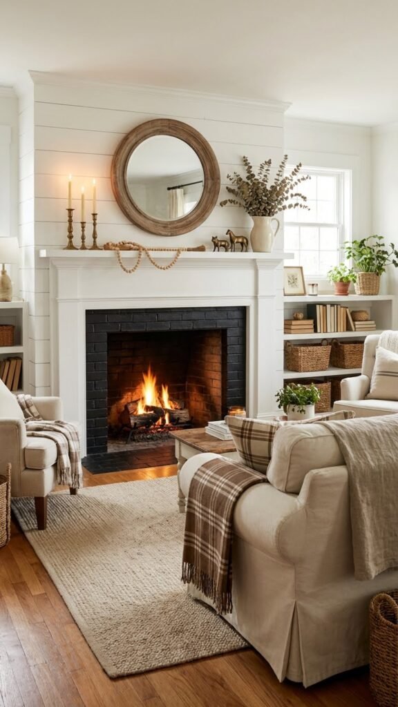 christmas fireplace decor