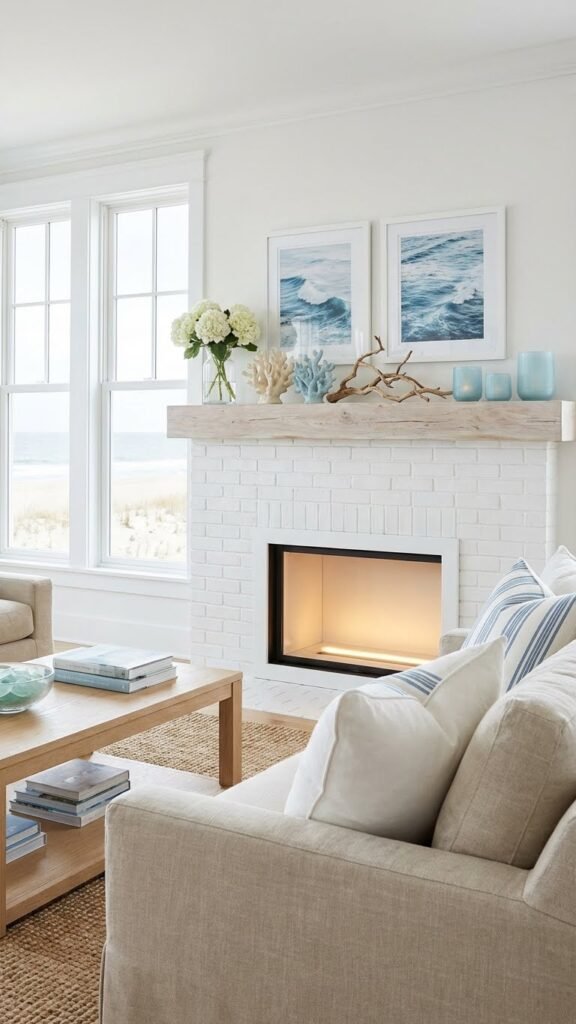 mantel fireplace decor