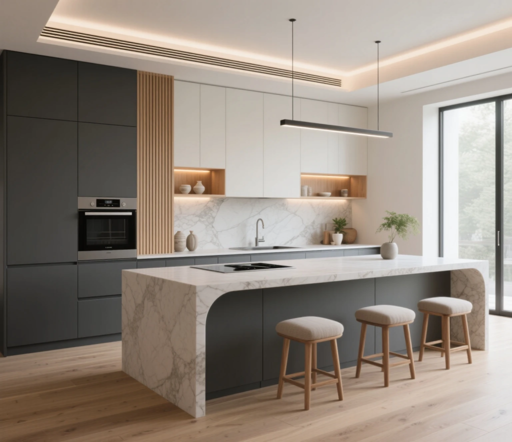 modern kitchen design aluminium