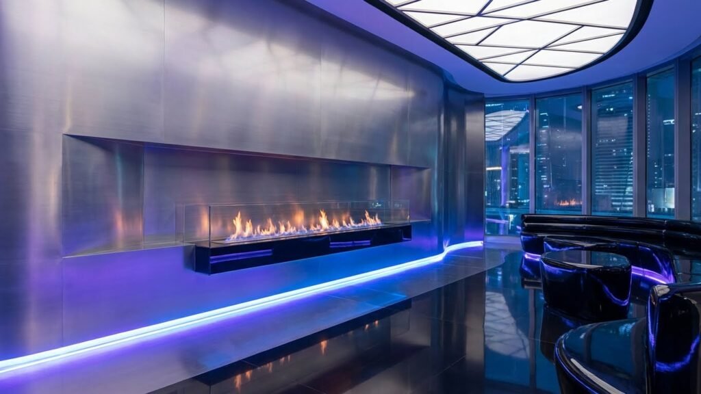 best modern fireplace electric