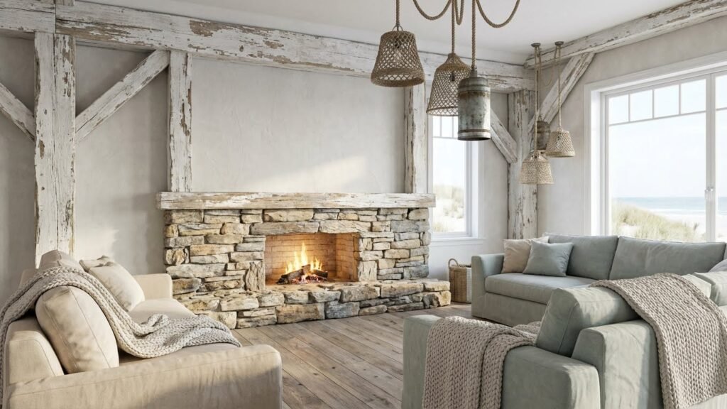 old rustic fireplaces