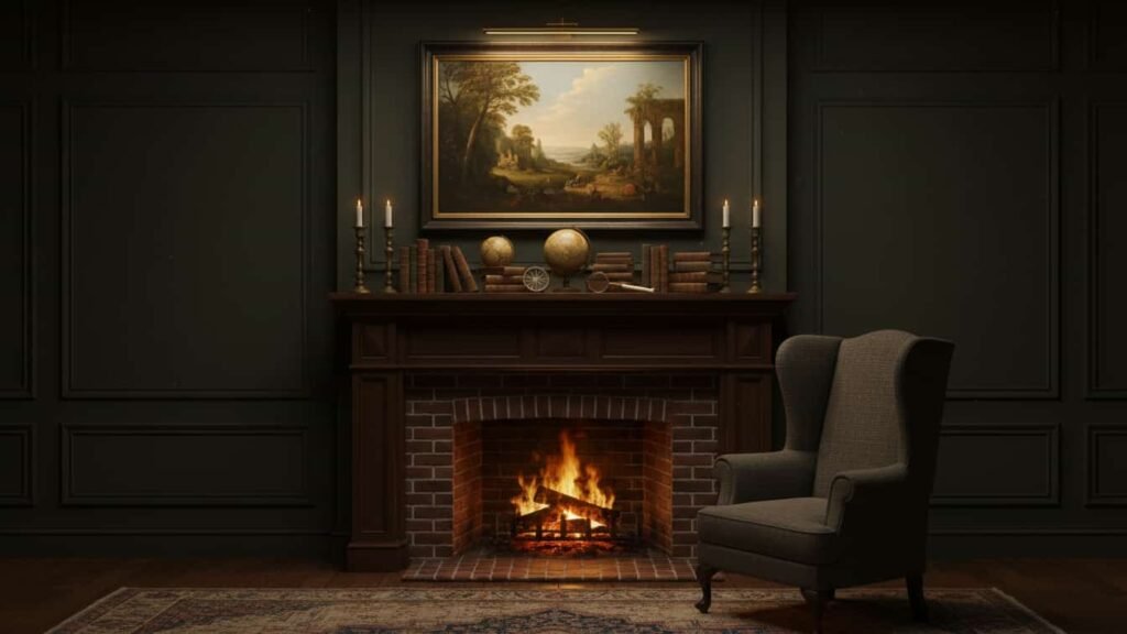 traditional fireplace ideas with mantel