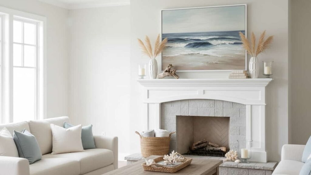 above fireplace mantel decor ideas