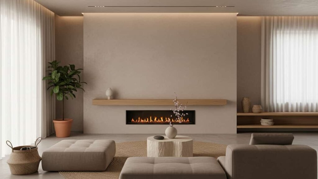 basement electric fireplace ideas