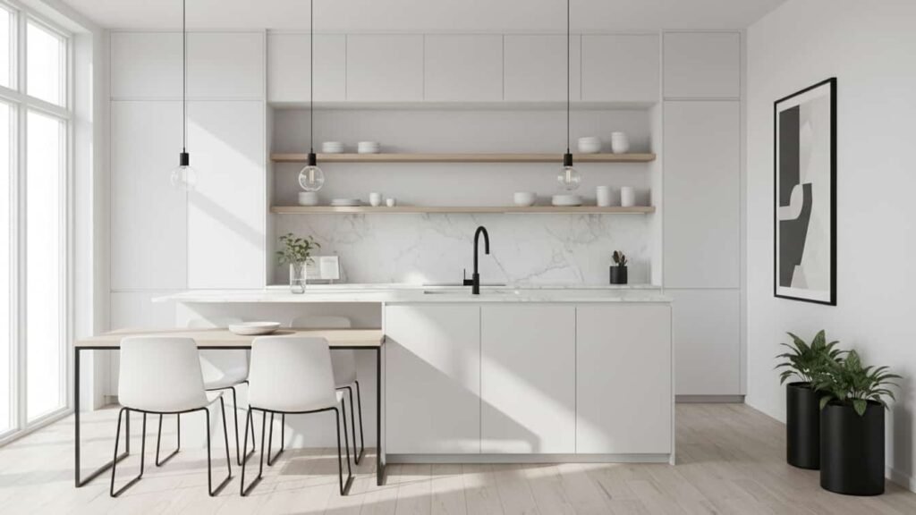 black scandinavian kitchen