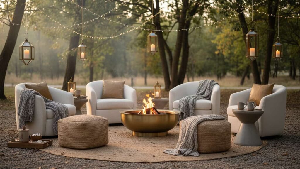 diy campfire decoration