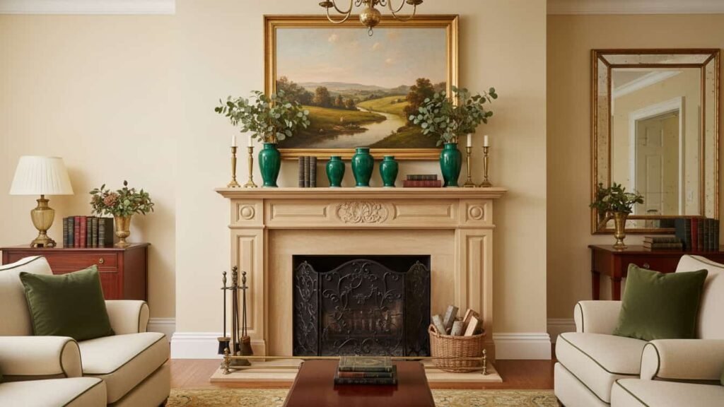 elegant fireplace mantel decor