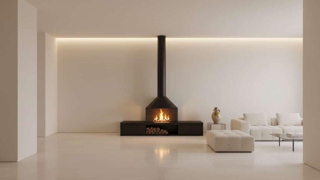 freestanding fireplace amazon