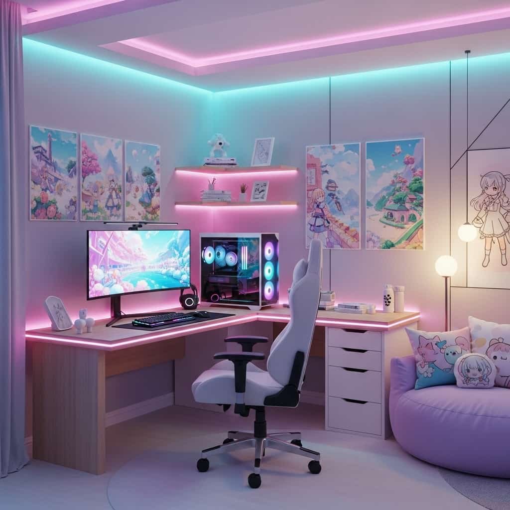 gaming boy bedroom
