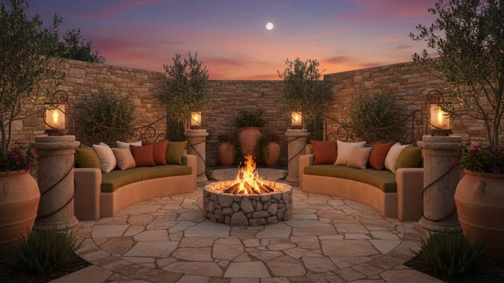 ideas for a fire pit area