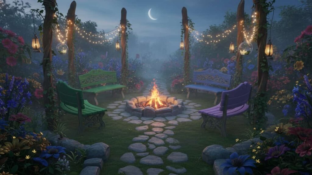 ideas for an outdoor fire pit area