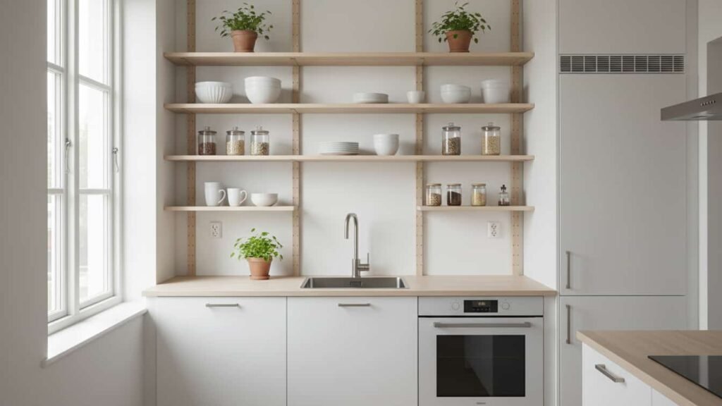 ideas for kitchen shelf decor