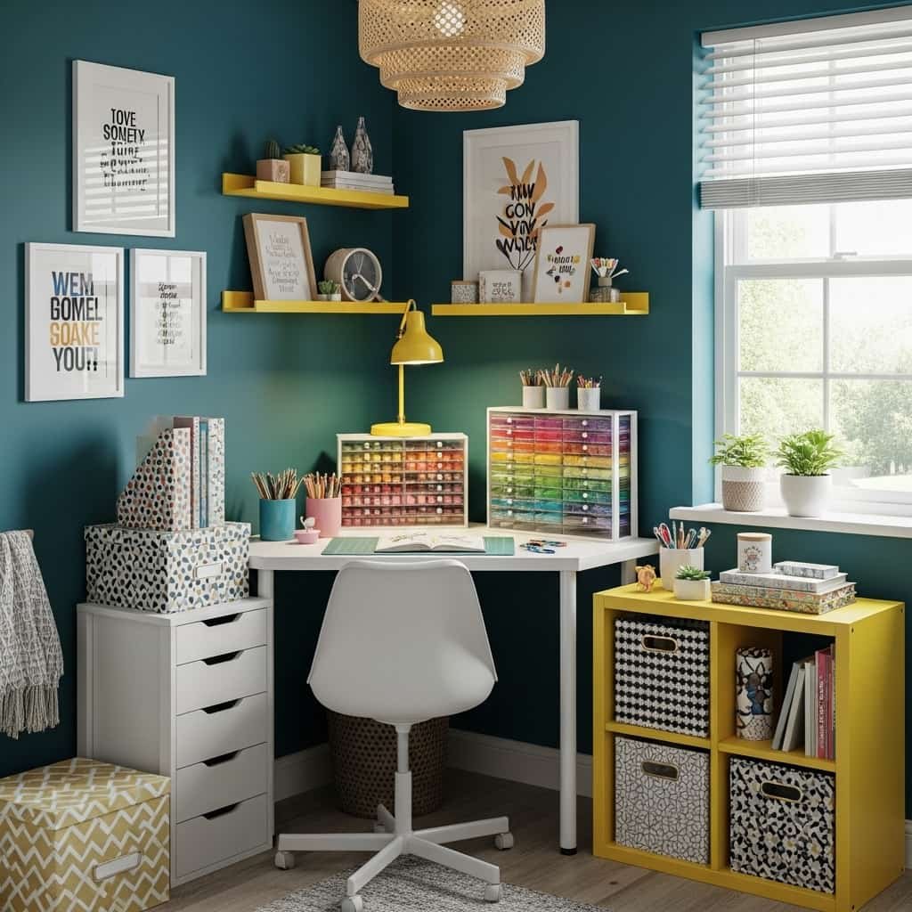 ikea small craft room ideas