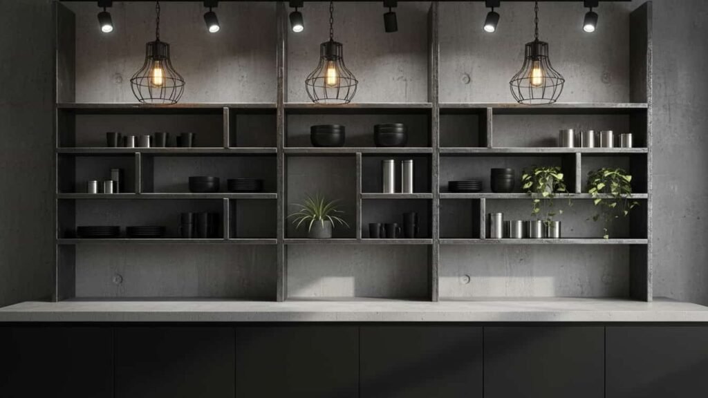 kitchen shelf display ideas
