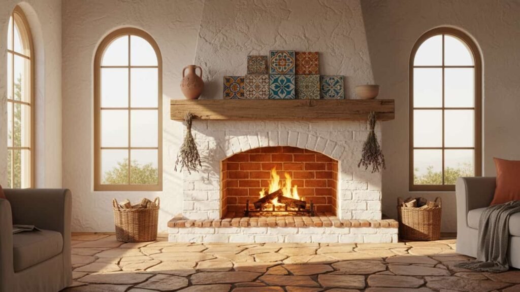 modern cottage fireplace ideas