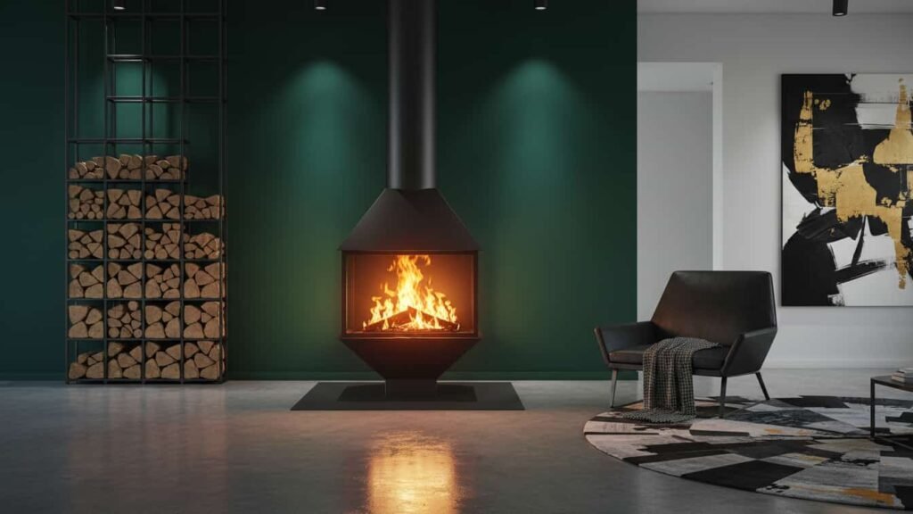 outdoor freestanding fireplace