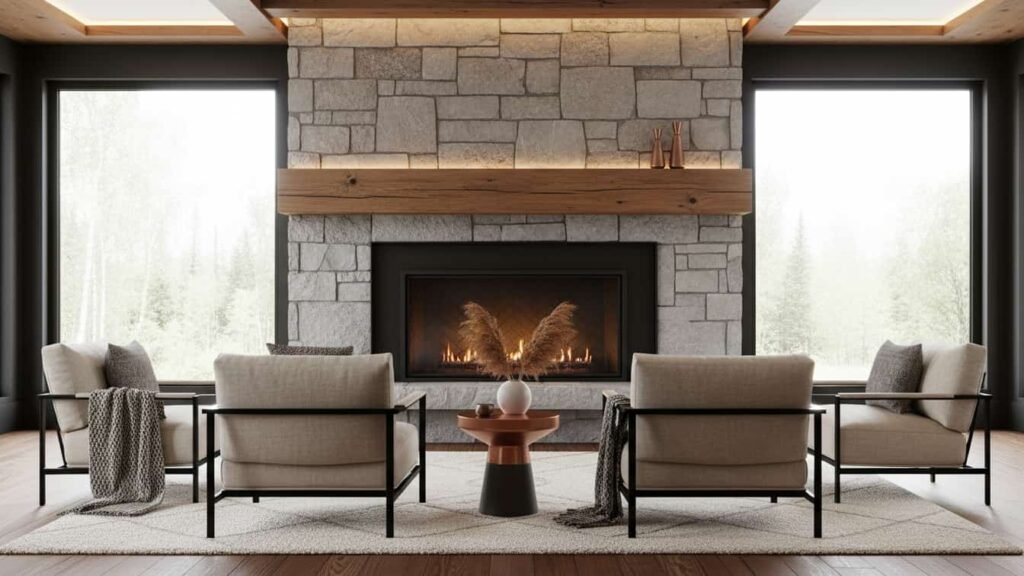 simple cottage fireplace ideas
