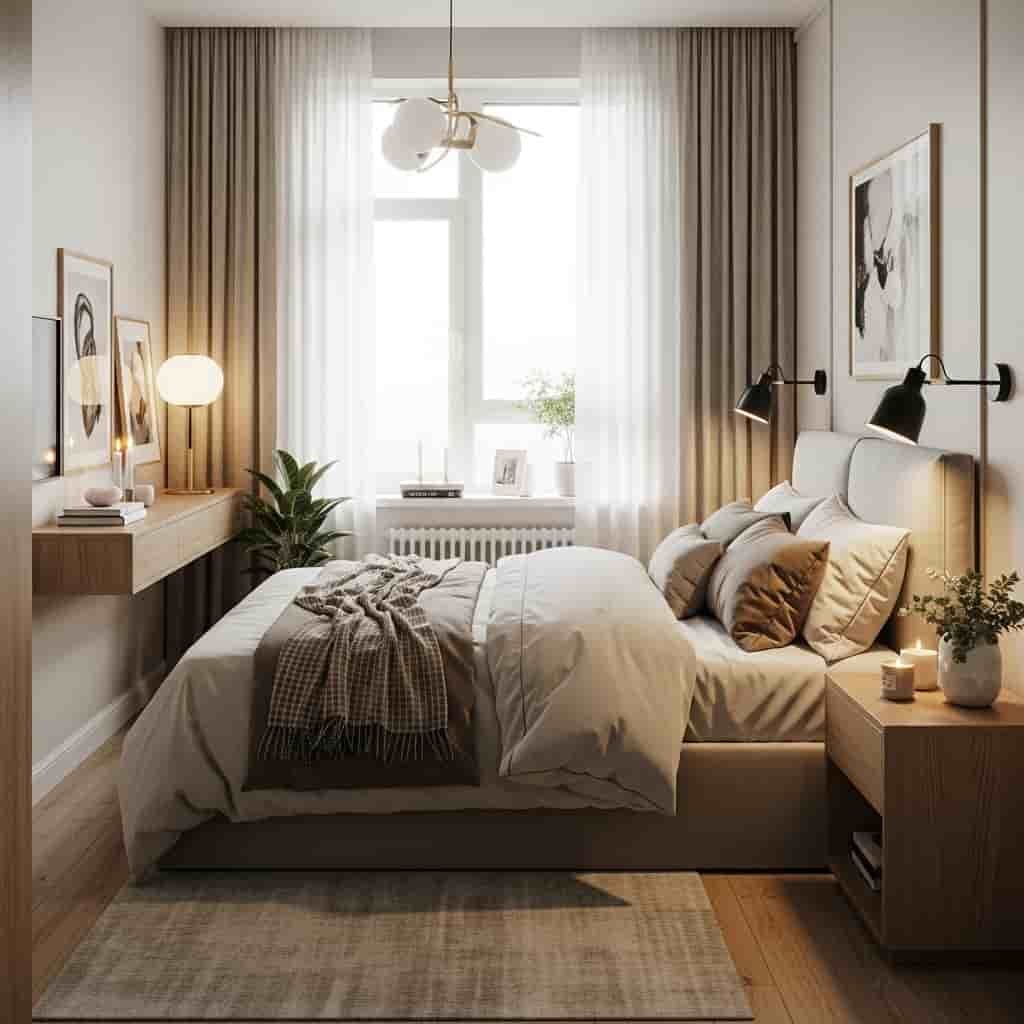 small room ideas for couples bedroom