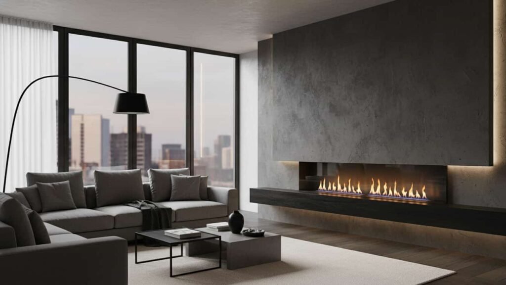 wall electric fireplace ideas