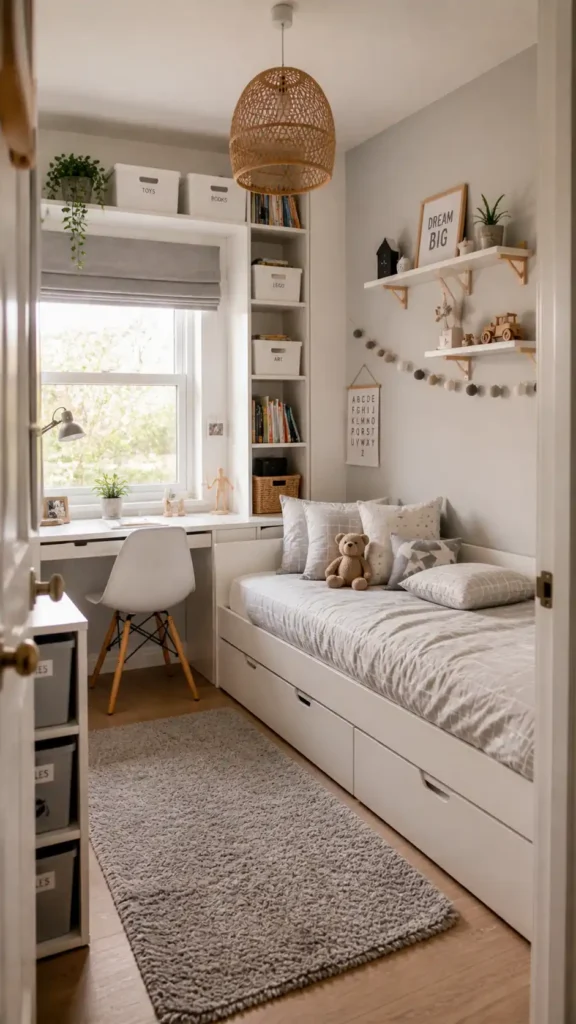 Minimalist kids bedroom decor