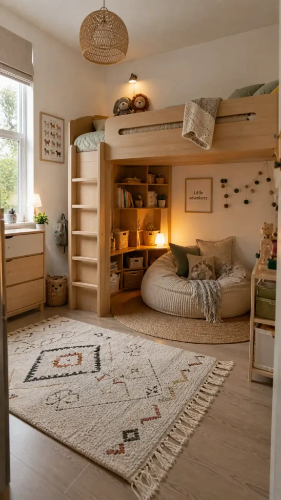 Modern small kids room setup