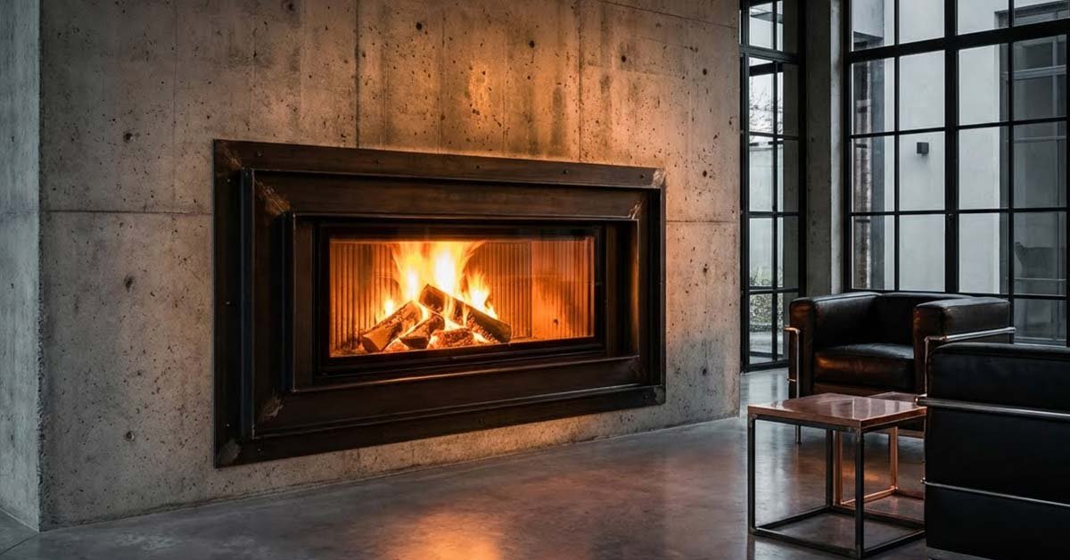 best modern fireplace