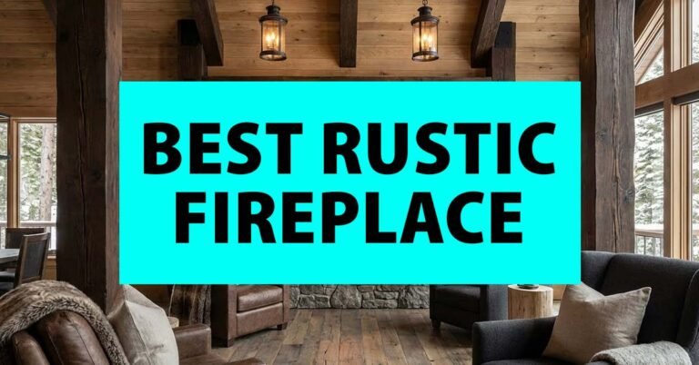 best rustic fireplace